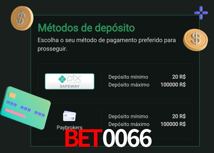 O cassino bet0066 oferece uma grande variedade de métodos de pagamento